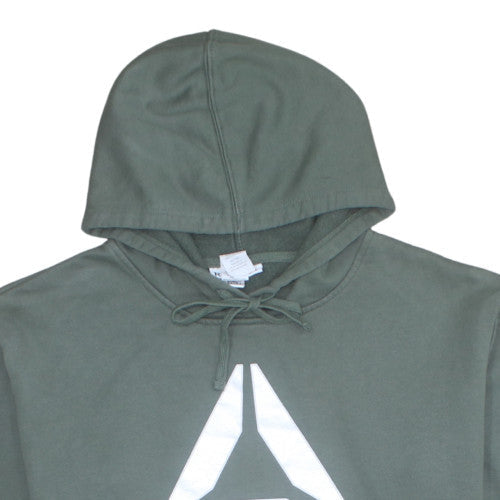 Reebok Men's Green Pullover Hoodie Size L Graphic Sportswear