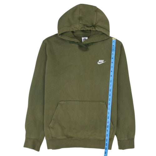 Nike Men's Green Pullover Hoodie L Fleece Regular Fit