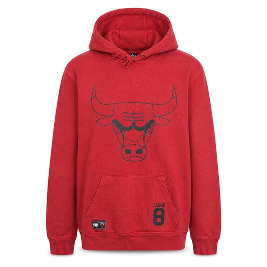 Primark NBA Chicago Bulls Red Men's Pullover Hoodie Size L