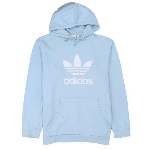 Adidas Mens Blue XL Pullover Hoodie Trefoil Logo Sweatshirt