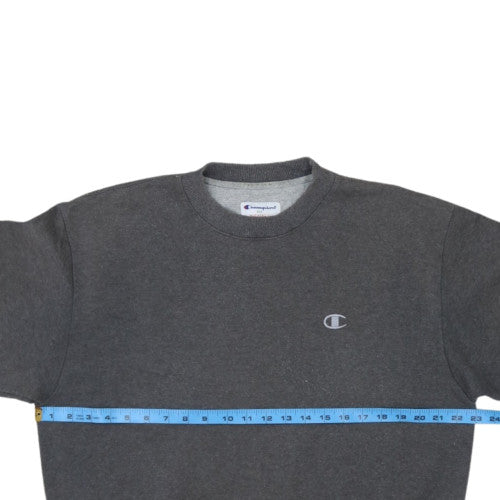 Champion Men's Grey Pullover Sweatshirt M Heavyweight Fleece Crew Neck