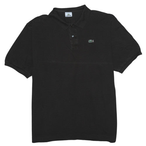 Lacoste Men's Black Classic Fit Cotton Short Sleeve Polo Size 3XL