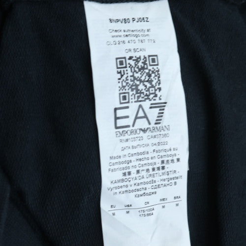 Emporio Armani EA7 Men's Black Full Zip Hoodie Size M