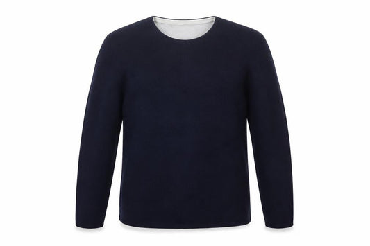 Next Men's Blue Waffle-Knit Crew Neck Jumper Size L