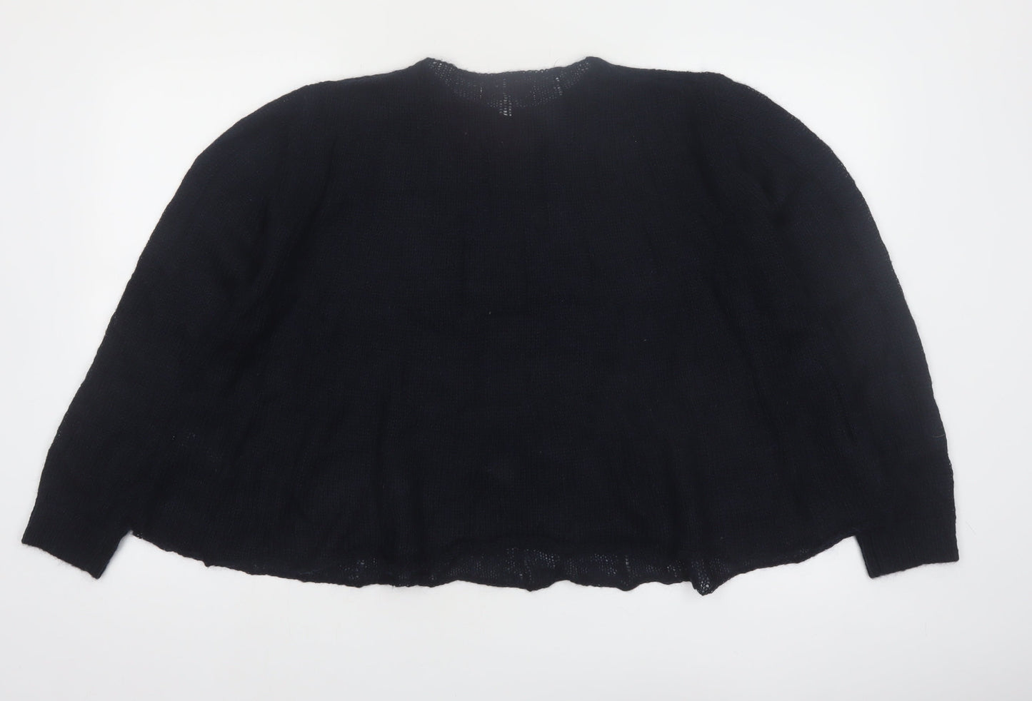 Marks and Spencer Per Una Women Black Mohair Blend Pullover Jumper M