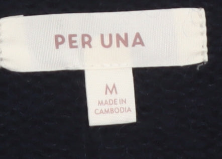 Marks and Spencer Per Una Women Black Mohair Blend Pullover Jumper M