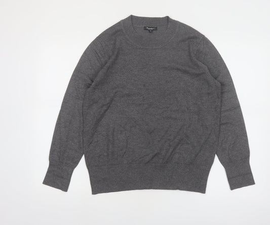 Brandtex Collection Women’s Grey Pullover Jumper M Viscose Blend