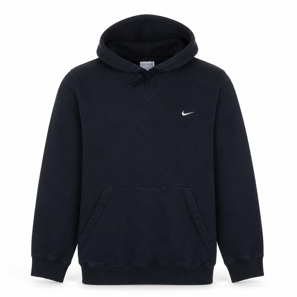 Nike Men’s Black Pullover Hoodie M Fleece Logo Sportswear