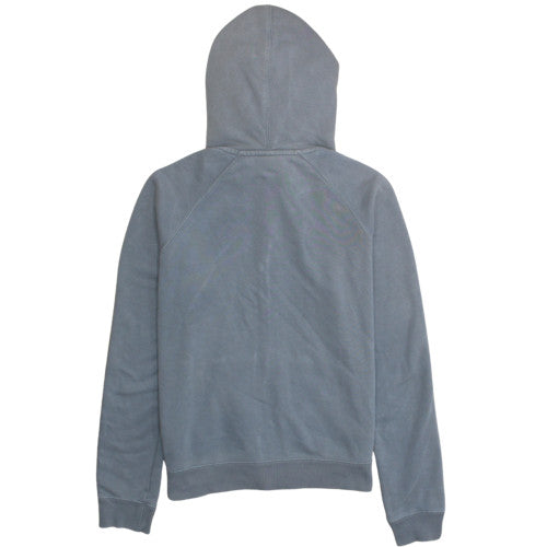 Nike Women’s Blue Full Zip Hoodie Medium Cotton Blend Graphic Print