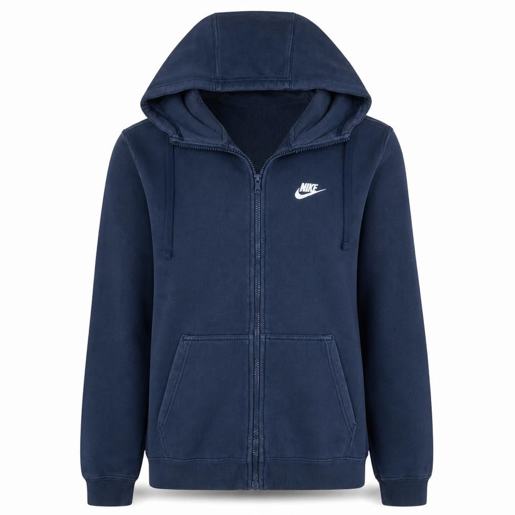 Nike Men's Blue Full Zip Fleece Hoodie Size S Regular Fit