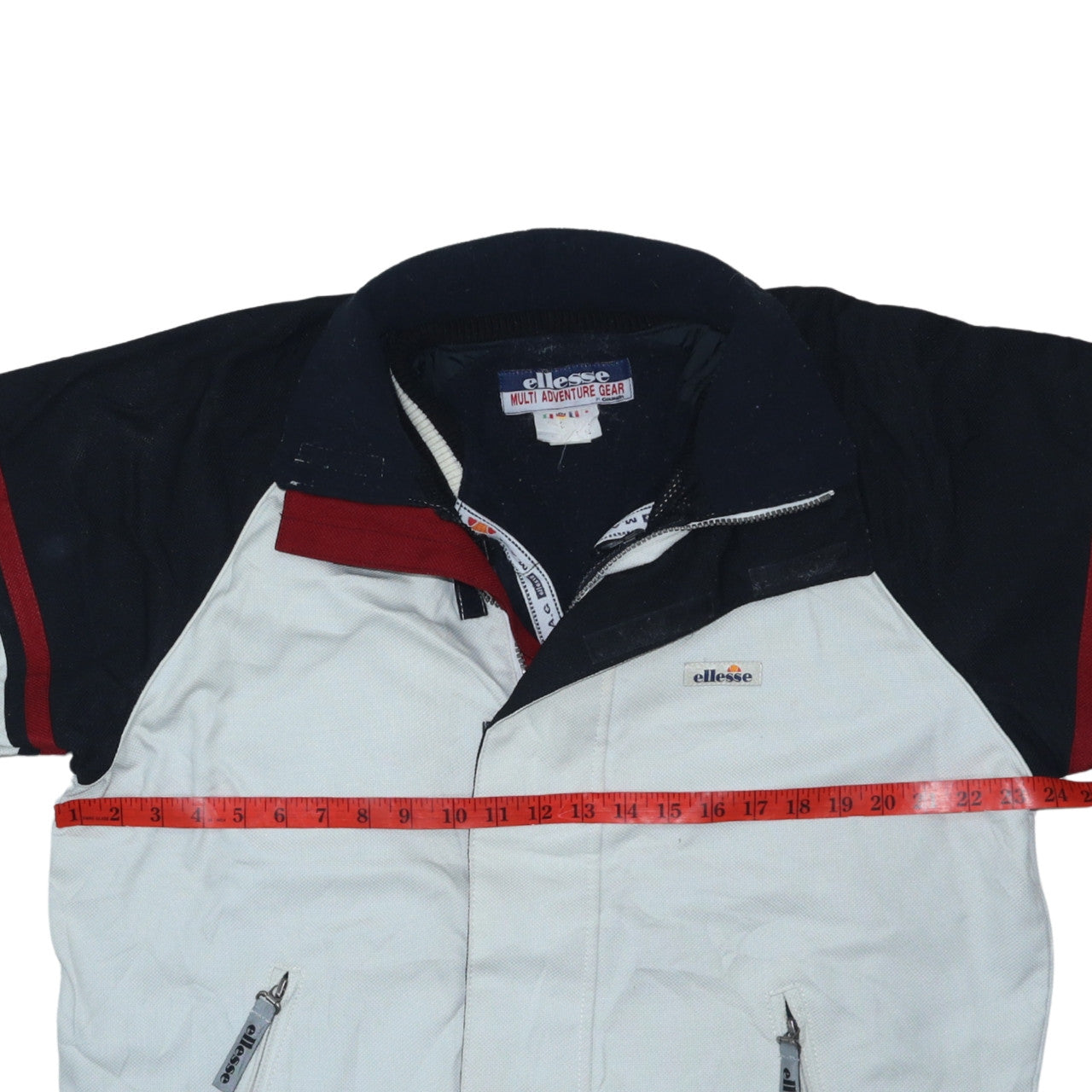 Ellesse Men's White Polyester Mid-Length Outdoor Ski Jacket M