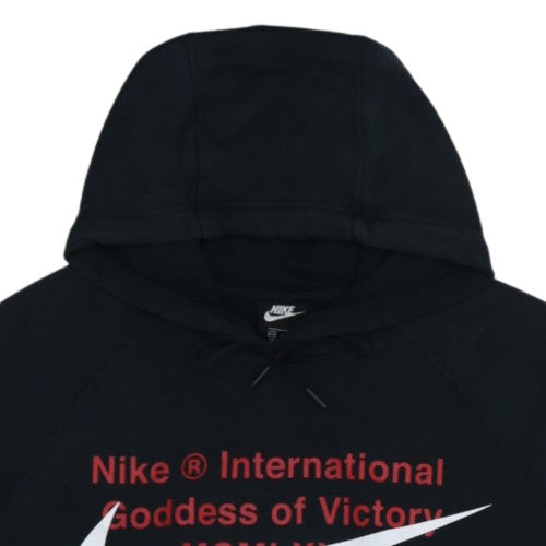 Nike Men's Black 2XL Pullover Hoodie with Logo Print