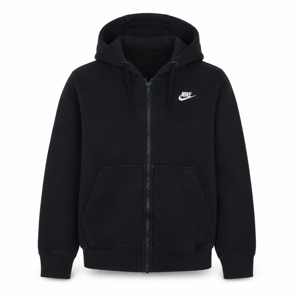 Nike Women's Black Small Full Zip Hoodie Sweatshirt Cotton Blend