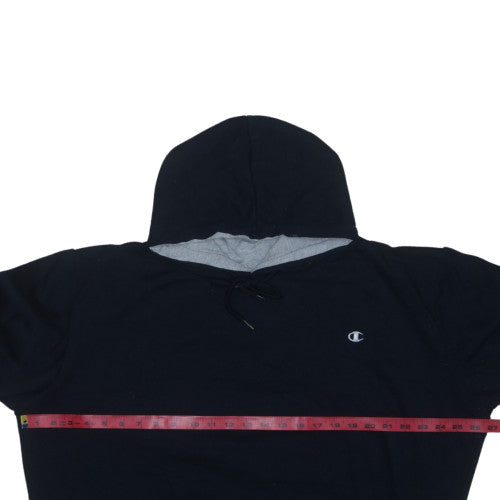 Champion Mens Black XL Pullover Hoodie Fleece Sweatshirt