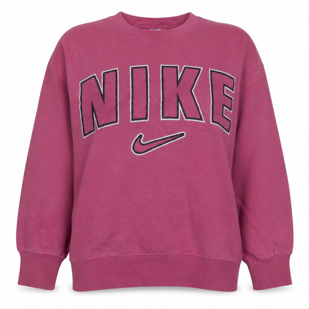 Nike Women's Pink Cotton Blend Pullover Sweatshirt Size S