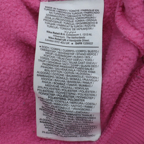 Nike Women's Pink Cotton Blend Pullover Sweatshirt Size S