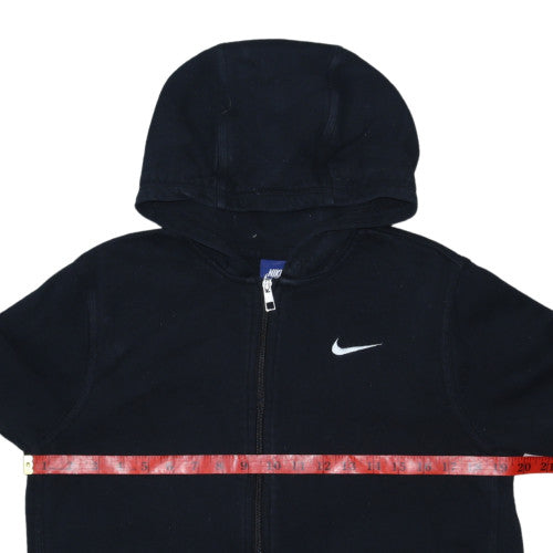 Nike Boys Black Full Zip Hoodie XL 13-15 Years Fleece Sportswear