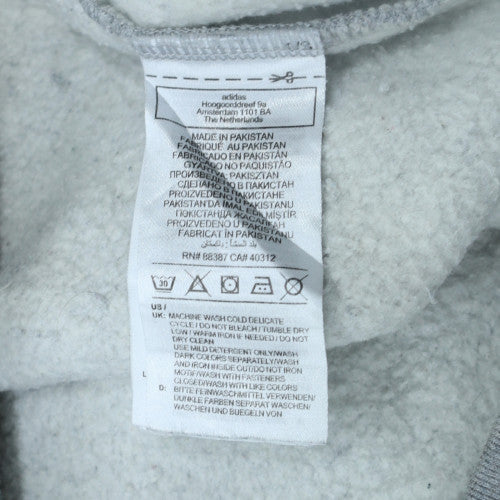 adidas Men’s Grey 2XL Fleece Sweatpants with Logo and Drawstring