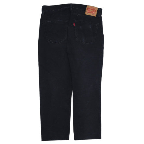 Levi's Men's Black Straight Leg Jeans W32 L30 Regular Fit All Seasons
