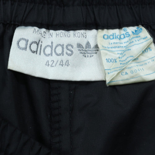 Adidas Men's Black Track Pants L Retro 80s Straight Leg Activewear