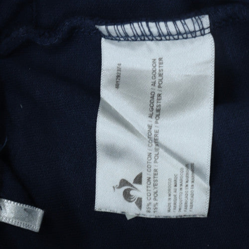 Le Coq Sportif Men's Navy Jogger Sweatpants M Elastic Waist Cotton Blend