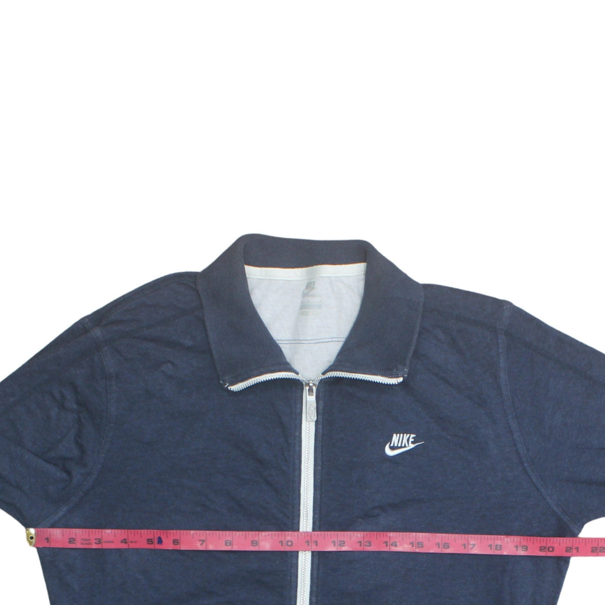 Nike Women's Blue Cotton Full Zip Track Jacket Size M