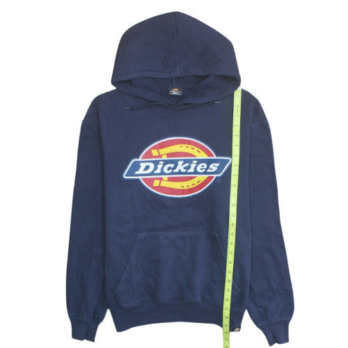 Dickies Men's Blue Pullover Hoodie Small Hooded Logo Sweatshirt