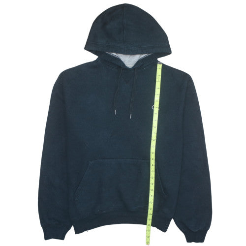 Champion Men's Black Pullover Hoodie Size L Classic Fleece Sweatshirt