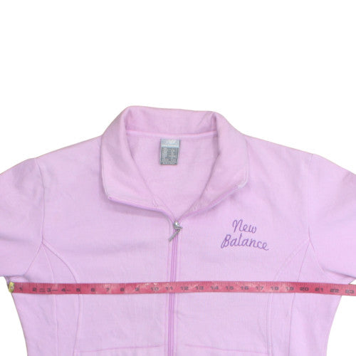 New Balance Women Pink Size 14 Track Jacket Full Zip Fleece