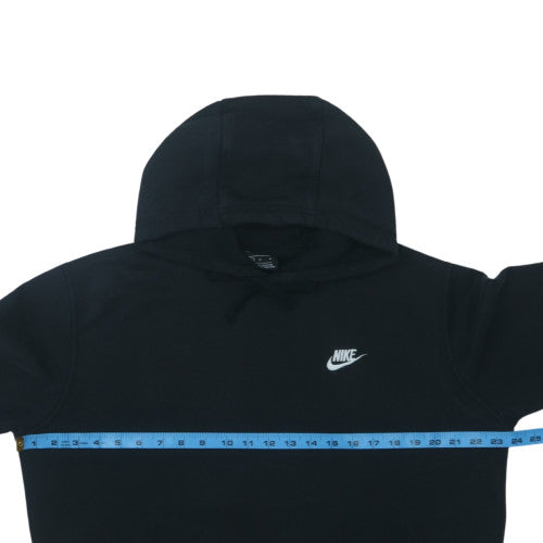 Nike Women's Black Pullover Hoodie L Cotton Blend Fleece Sweatshirt