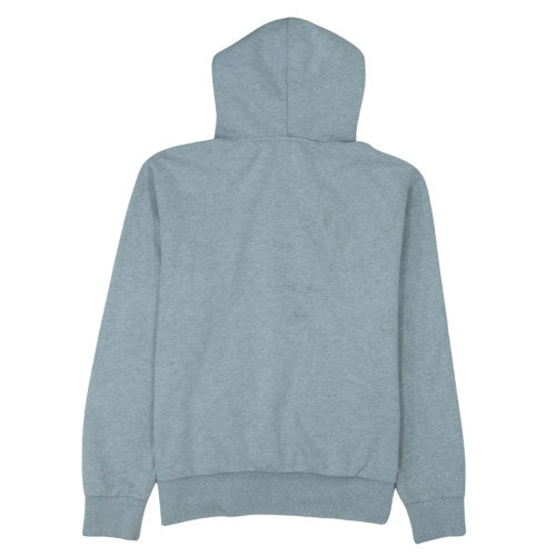 Superdry Mens Grey Pullover Hoodie 2XL Logo Fleece Sweatshirt