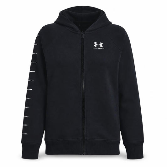 Under Armour Womens Black Full Zip Hoodie Small Loose Fit Sportswear
