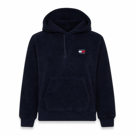 Tommy Jeans Womens Navy Pullover Hoodie XS Fleece Lined Casual