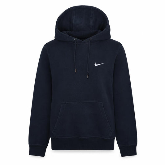 Nike Women Navy Blue Pullover Hoodie Size S Lined Fleece