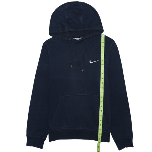Nike Women Navy Blue Pullover Hoodie Size S Lined Fleece