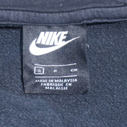 Nike Men's Black Small Full Zip Hoodie Cotton Blend
