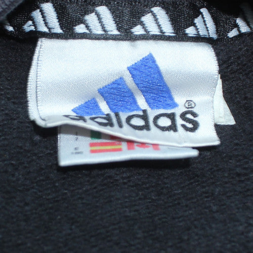 Adidas Men's Black Crew Neck Fleece Pullover Sweatshirt Size L
