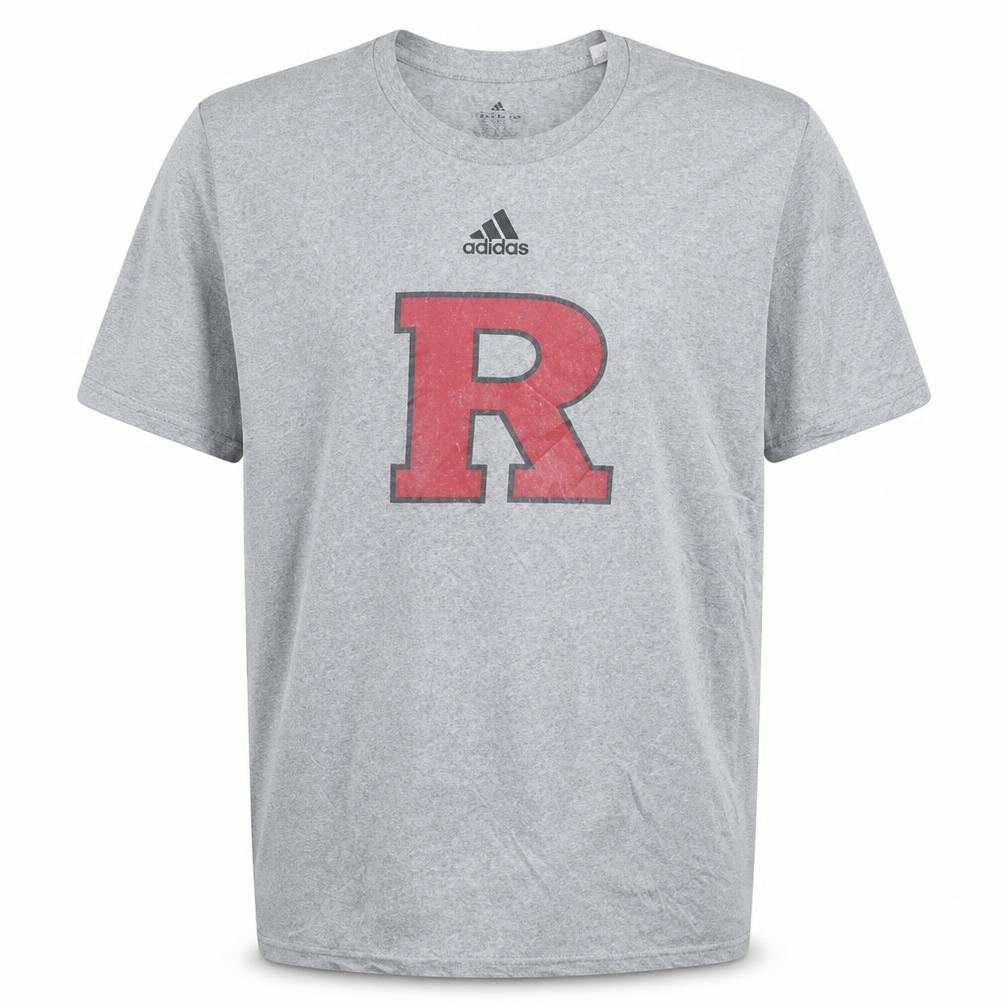 Adidas Men's Grey 3XLT Creator Tee with Red R Graphic