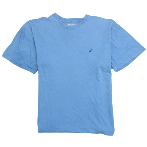 Nautica Men's Blue XL Crew Neck Cotton Short Sleeve T-Shirt
