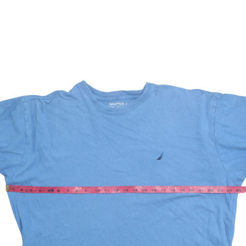 Nautica Men's Blue XL Crew Neck Cotton Short Sleeve T-Shirt
