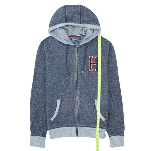 Tommy Hilfiger Womens Blue Full Zip Hoodie M Vintage Fit