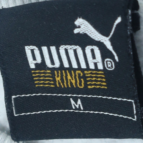 Puma King Women's Grey Pullover Sweatshirt M Embroidered Logo