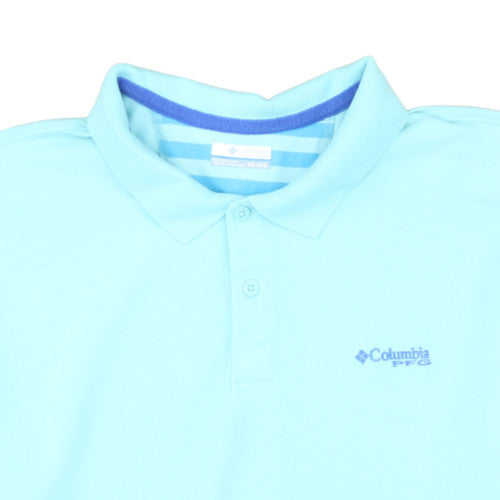 Columbia Men's Blue 2XL Performance Fishing Polo Shirt