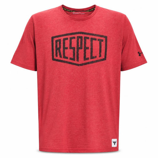Under Armour Men’s Red 'Respect' HeatGear T-Shirt Size L