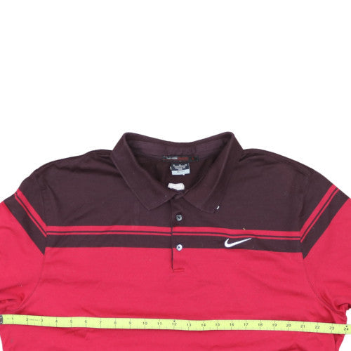 Nike Tiger Woods Men’s Red & Maroon Dri-Fit Polo Shirt XL
