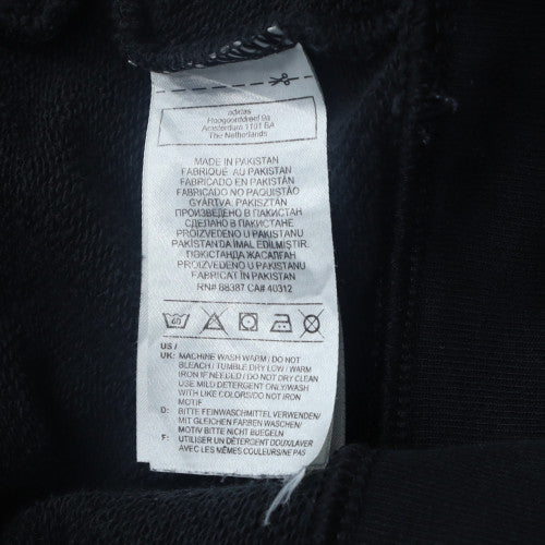 Adidas Men's Black Crew Neck Fleece Pullover Sweatshirt Size M