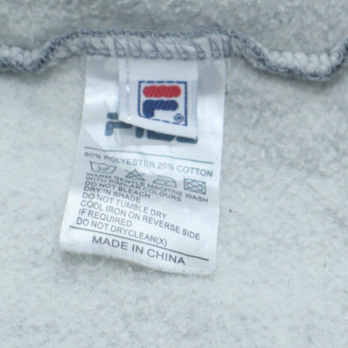 Fila Men's Grey 2XL Full Zip Hoodie Sweatshirt