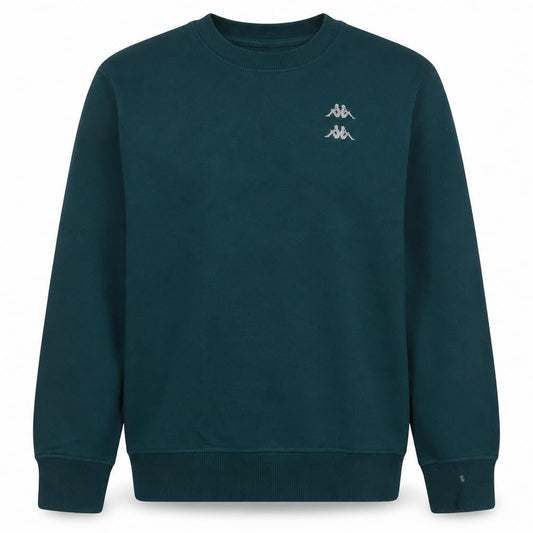 Kappa Men's Green Crew Neck Sweatshirt Medium Pullover Logo Sportswear