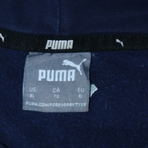 Puma Men's Blue XL Pullover Hoodie Fleece Sports Sweatshirt