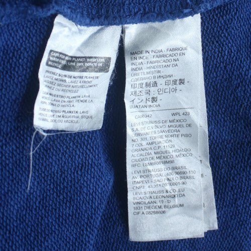 Levi's Men's Blue Pullover Hoodie L Relaxed Fit